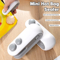 Portable Sealer Mini Heat Bag Sealing Machine Heat Sealer for Snacks Rechargable Heat Sealer Multi-Function Kitchen Tool 2 in 1